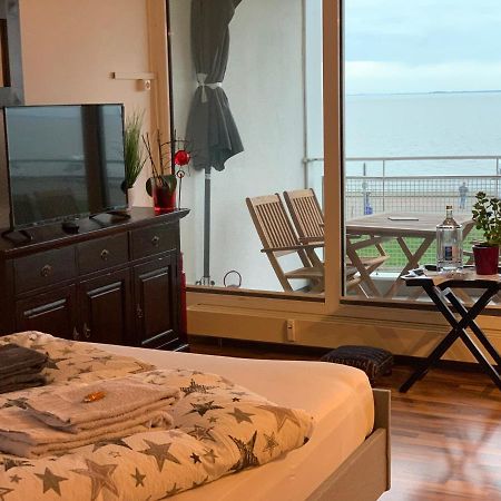 ווילהלמסהאבן Studio Mit Meerblick Und Grosser Loggia - Direktzugang Zur Nordsee מראה חיצוני תמונה