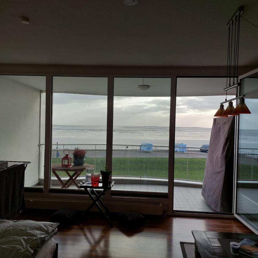 ווילהלמסהאבן Studio Mit Meerblick Und Grosser Loggia - Direktzugang Zur Nordsee מראה חיצוני תמונה