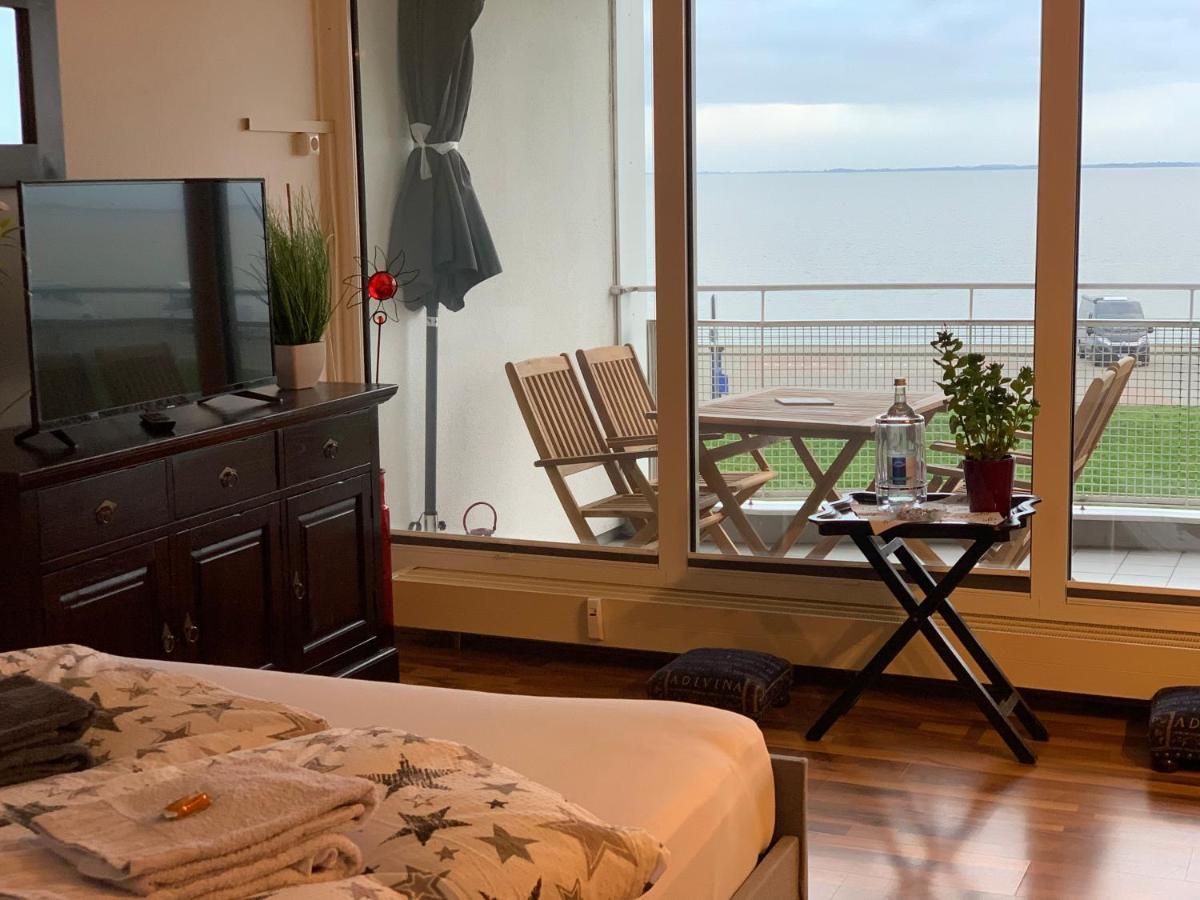 ווילהלמסהאבן Studio Mit Meerblick Und Grosser Loggia - Direktzugang Zur Nordsee מראה חיצוני תמונה