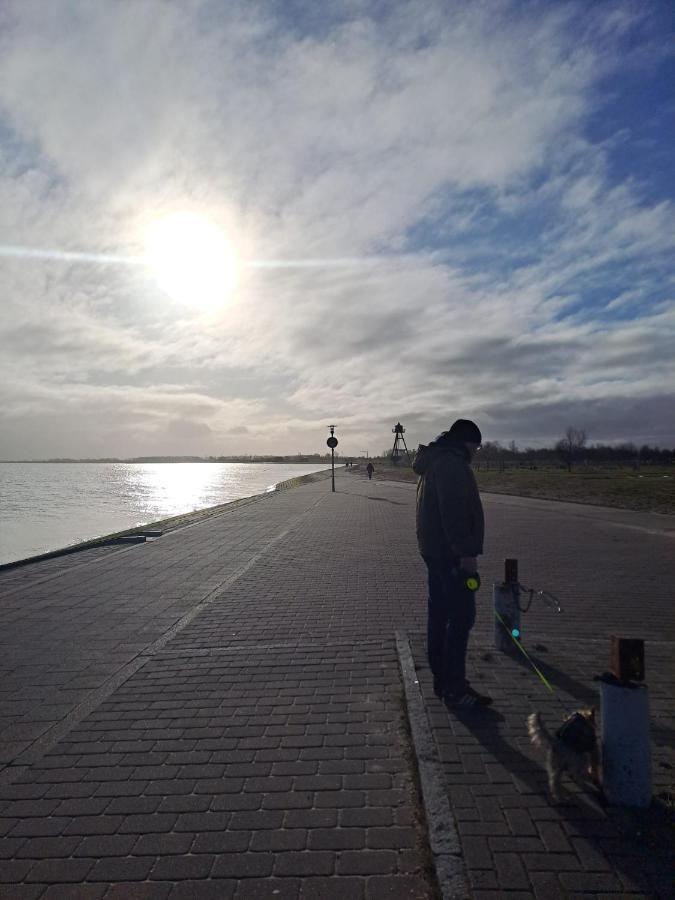 ווילהלמסהאבן Studio Mit Meerblick Und Grosser Loggia - Direktzugang Zur Nordsee מראה חיצוני תמונה